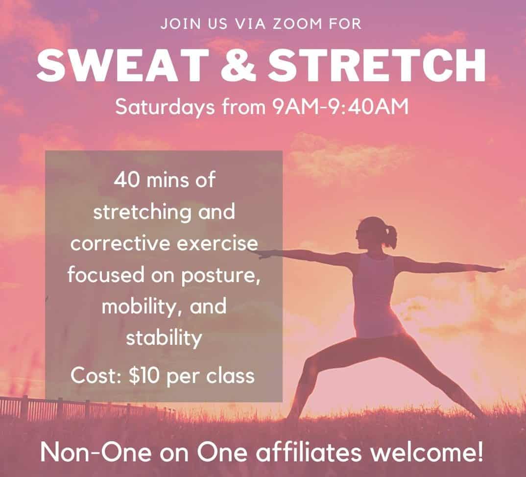 Sweat and Stretch Zoom Classes 
