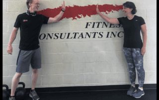 One on One client after successfully completing her personal training session