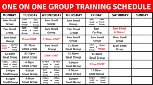 group training schedule