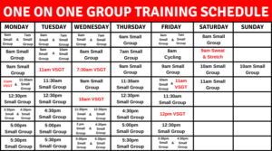 small group training schedule