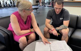 Personalized fitness coaching session at One on One Fitness.