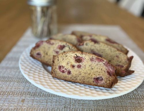 Roasted Strawberry Banana Bread